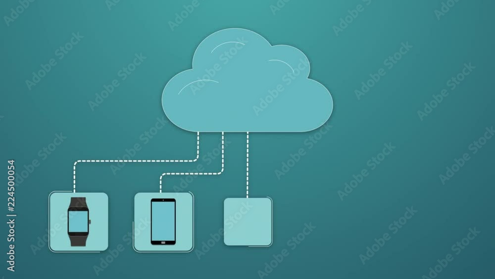 Poster concept of cloud computing