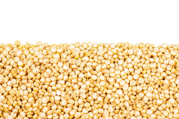 quinoa seed grain close up macro shot isolated on a white background, include clipping path