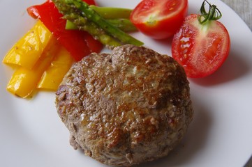 ハンバーグステーキ　Hamburger　steak