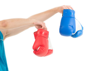Boxing gloves. Fight gloves. Hook and loop training gloves. Boxing clothing and sportswear. Fighting gear and sportswear. Protect your hands and wrists during fight. Providing a truly secure fit