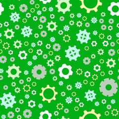 Gears mechanism concept background.  Industrial technology background. Seamless Vector texture EPS 10