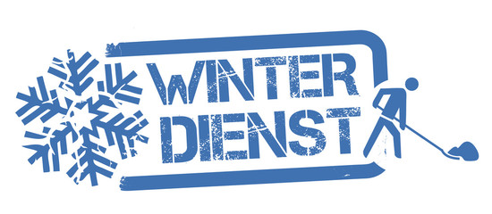 Fototapeta premium Stempel Winterdienst