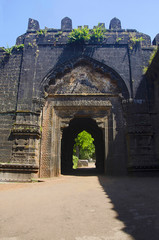 Partial view of Fort Panhala, Kolhapur, Maharashtra.