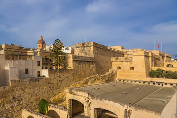 Birgu (Vittoriosa), Malta. Fortification of the French Post (Poste De France), 1723