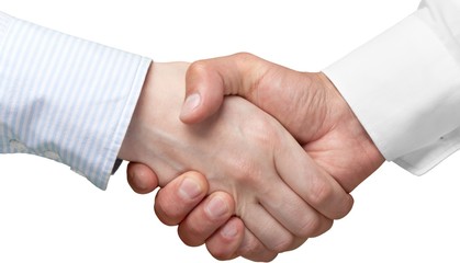 Businessmen shaking hands