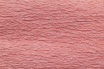 サーモンピンク楊柳素材の布地 © uchidayou