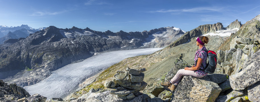 Bergsteigen am Rhonegletscher