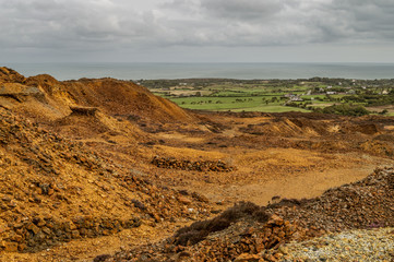 Parys Mountain copper mine, Anglesey, North Wales.