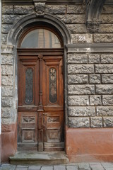 Fototapeta na wymiar old town doors