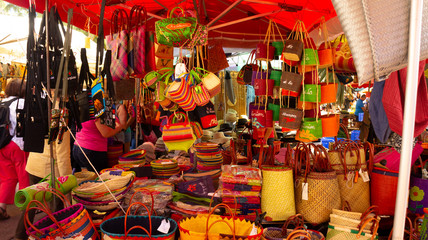 Souvenir gifts from Saint-Pierre's market in Reunion Island