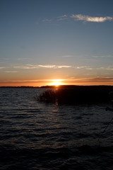 Obraz premium Sunset on the lake