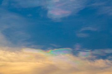 Blue sky with clouds background.Sky daylight. Natural sky composition. Element of design.