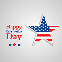 illustration of elements of USA Constitution Day background