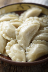 Homemade traditional Ukrainian dumplings