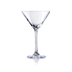  empty cocktail glass, isolated on white