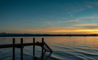 Obraz premium Starnberger See Sonnenuntergang
