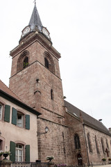 Bergheim, Eglise paroissiale de l'Assomption de la Bienheureuse Vierge Marie, Alsace. Haut-Rhin. Grand Est