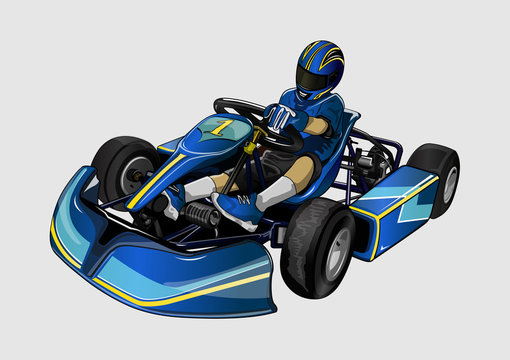 high speed karting racing