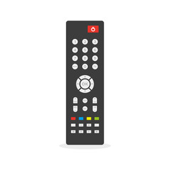 Remote control. Flat colorful illustration. TV remote controller. Vector illustration, flat design