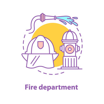 Fire department concept icon