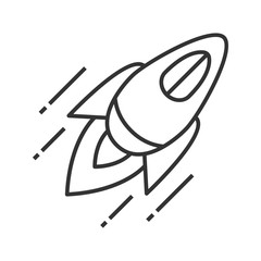 Rocket linear icon
