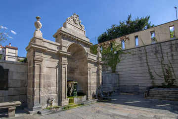 Fuente de Las Burgas, aguas termales y medicinales de Orense, Galicia 
