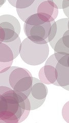 Multicolored translucent circles on a white background. Vertical image orientation. 3D illustration