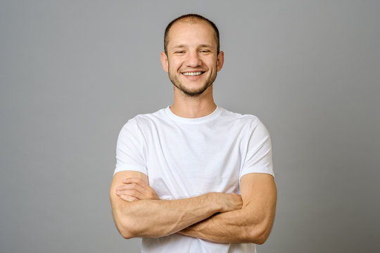 Portrait of smiling young man looking at camera