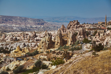 Fototapeta premium Views of Cappadocia volcanic kanyon cave houses in Turkey