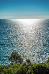 Fototapeta premium Panoramic view of Aegean sea at Chalkidiki, Greece