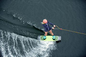Naklejka premium Wakeboarding