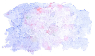 Light lilac and blue pastel watercolor abstract background, spot, splash of paint, stain, divorce. Sunny vintage pattern for design and decoration. With space for text