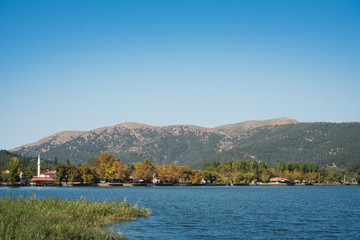 Hillside Lake in Golcuk Odemis Turkey