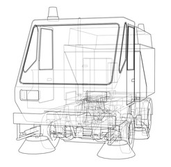 Small Street Clean Truck Concept