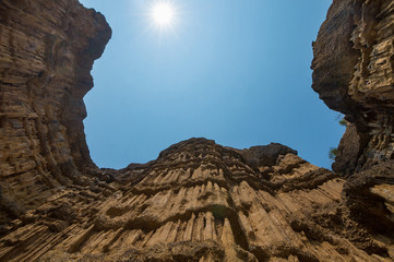 cliffs and soil pillars in Thailand