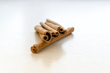 stack of cinnamon sticks