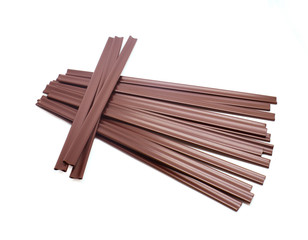  plastic drinking straw isolated on white background