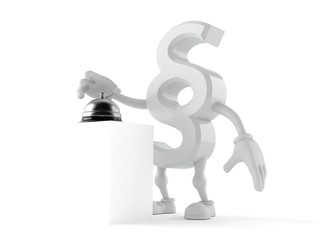 Paragraph character with hotel bell