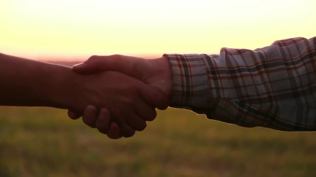 Two Farmers shaking hands