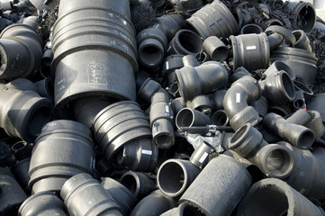 Plastic pipes recycling