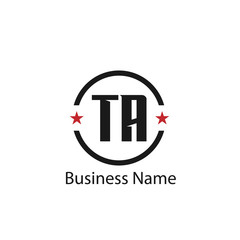 Initial Letter TA Logo Template Design