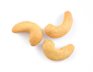 cashew nut isolated on white