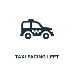 taxi facing left icon