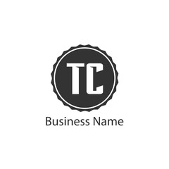 Initial Letter TC Logo Template Design
