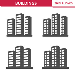 Fototapeta premium Buildings Icons
