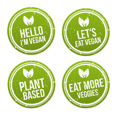 Banner und Button Set - Vegan und Vegetarisch