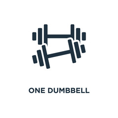 one dumbbell icon