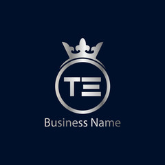 Obraz premium Initial Letter TE Logo Template Design