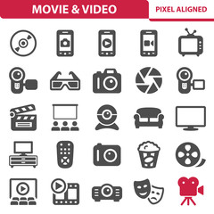 Movie & Video Icons