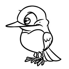 Bird funny hummingbird character animal cartoon